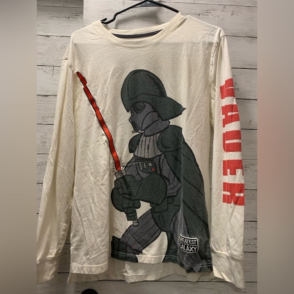 Star Wars Darth Vader Greatest in the Galaxy Graphic Long Sleeve Shirt Men's M